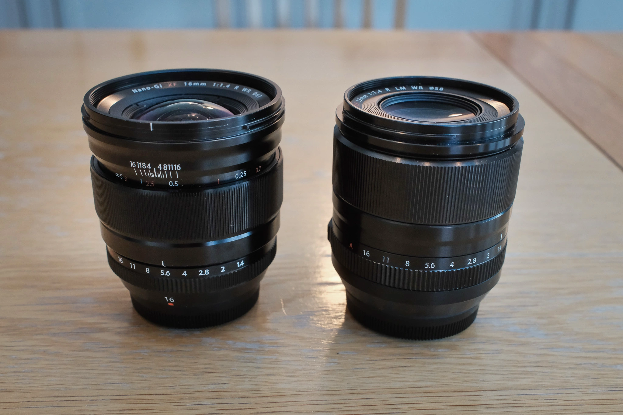 Comparing the 16mm F1.4 with the 33mm F1.4