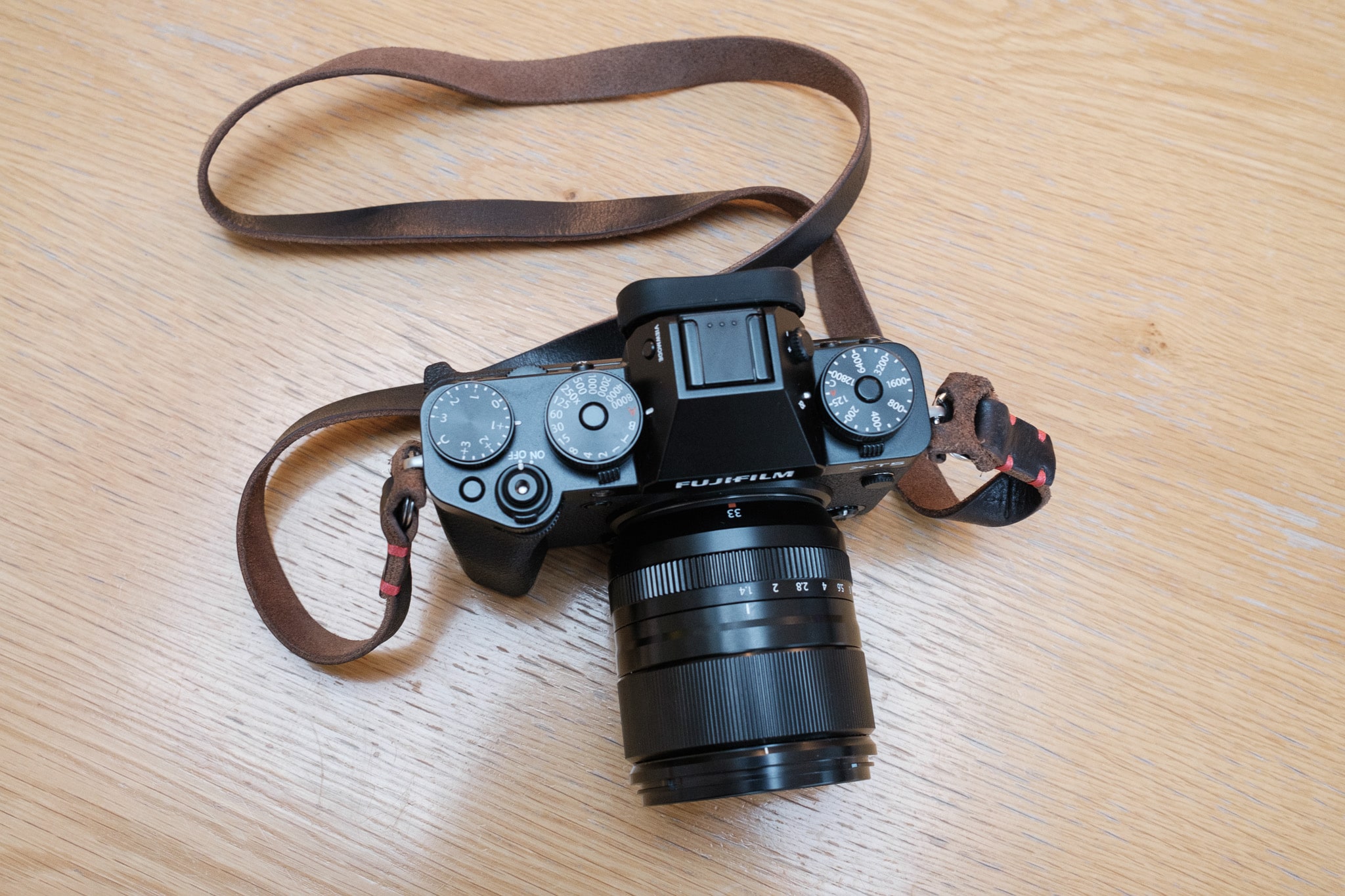 View of the X-T5 with the 33mm f1.4