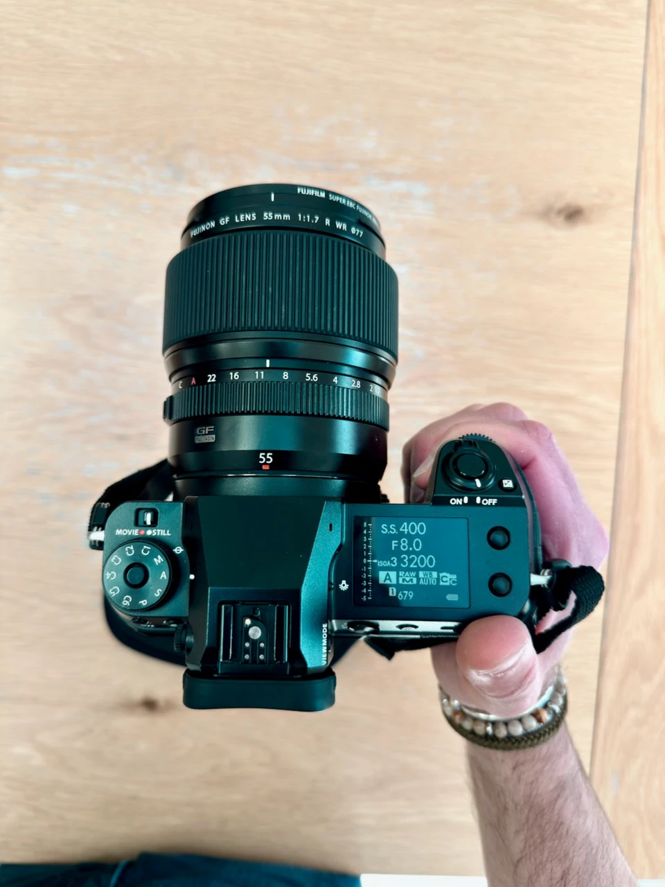 GFX100S II in hand