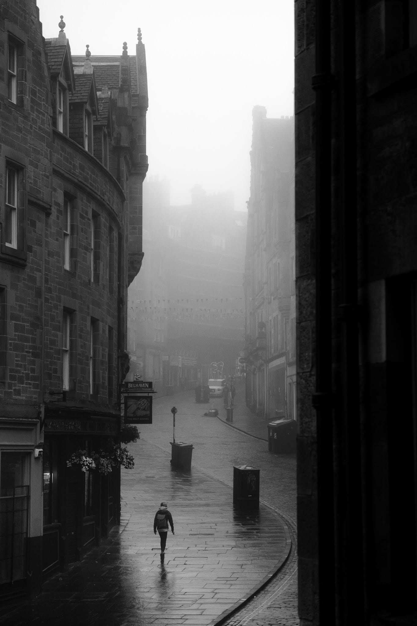 Misty morning in Edinburgh