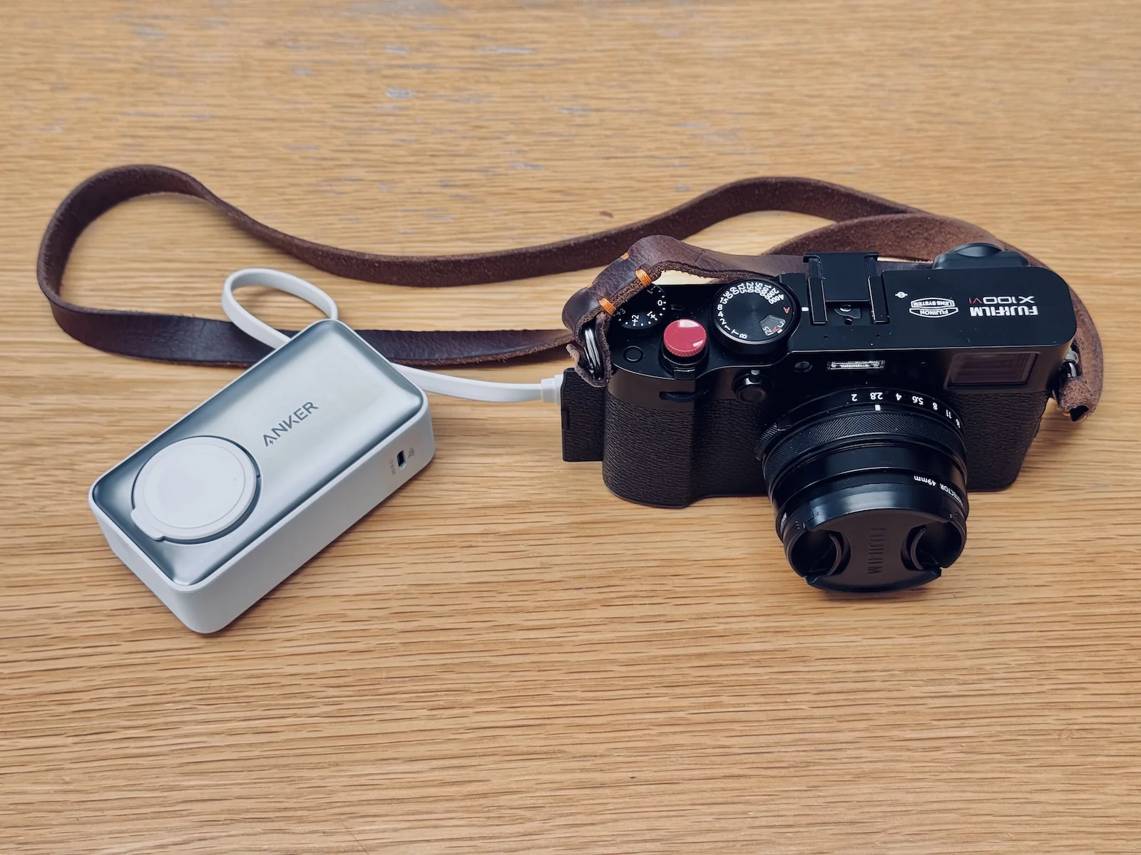 Fujifilm X100VI with Anker Powerbank