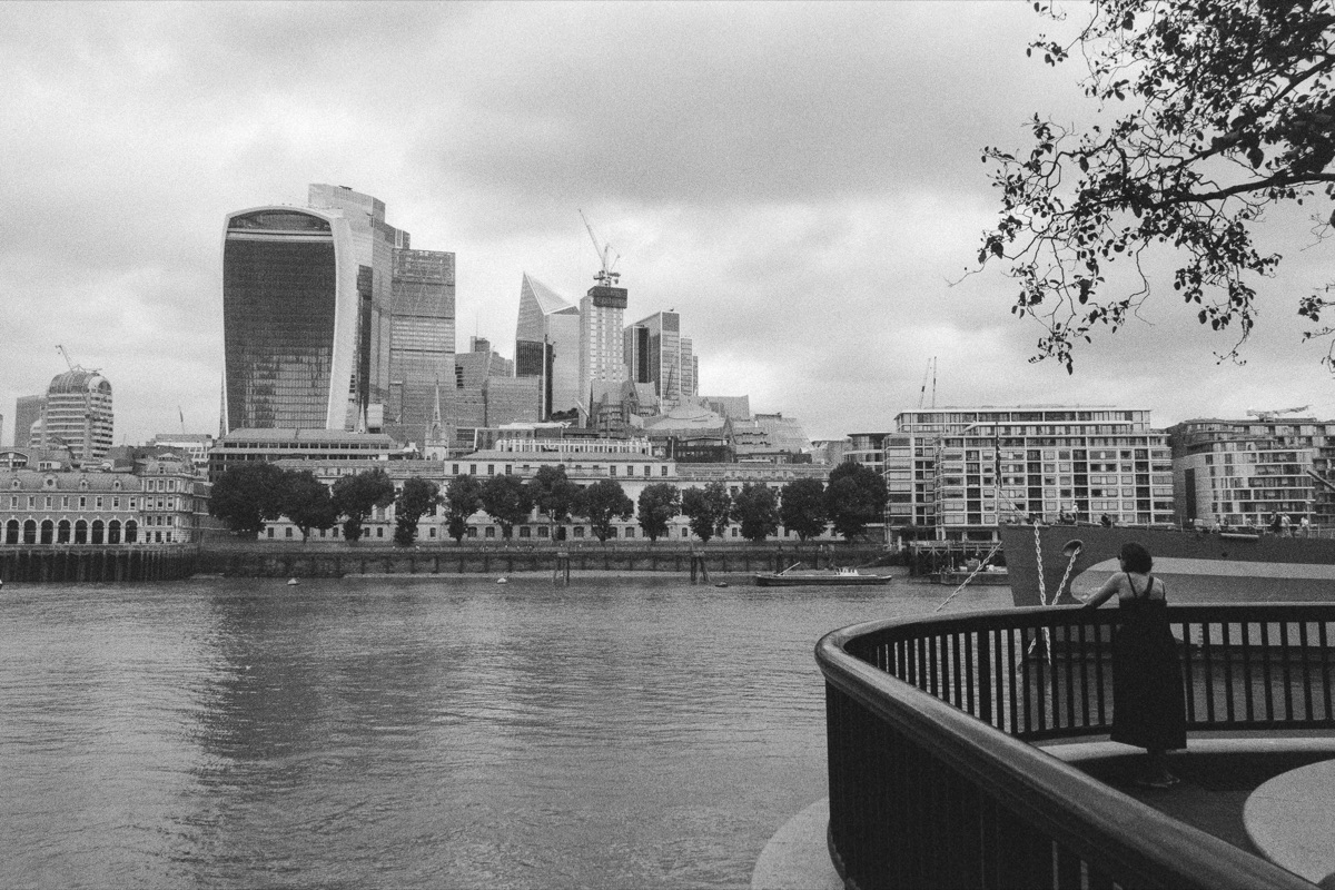 City of London skyline from the riverside